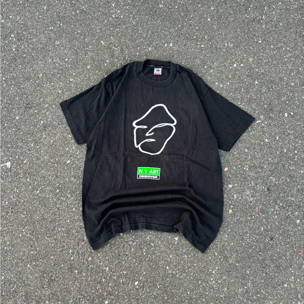Vintage 90s NY ART Observer Graphic Tee T-shirt Shirt Pullover